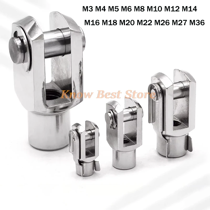 Y Joint M4 M5 M6 M8 M10 M12 M15 M20 F-M8X125Y F-M10X125Y F-M16X150Y Female Pneumatic Cylinder Mounting Knuckle Rod Piston Clevis