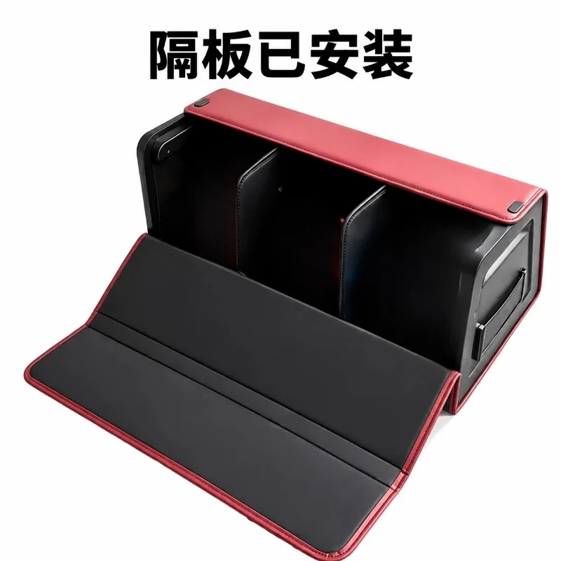 Foldable Car Trunk Organizer 70cm Dual‑Opening Storage Box with ABS Hard Side & Built‑in Magnets Vehicle Cargo Storage Case