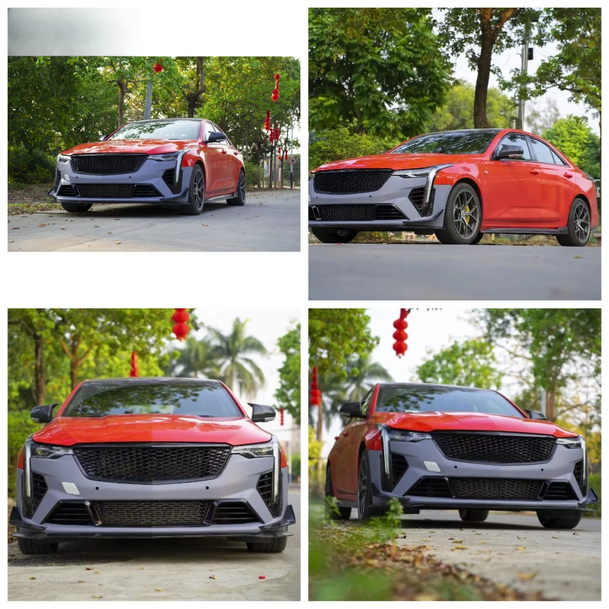 

Комплект обвеса Stlf Runde из полипропилена для CT4 в стиле Blackwing: передний бампер, передний сплиттер, решетка радиатора, воздухозаборники, рамка противотуманной фары