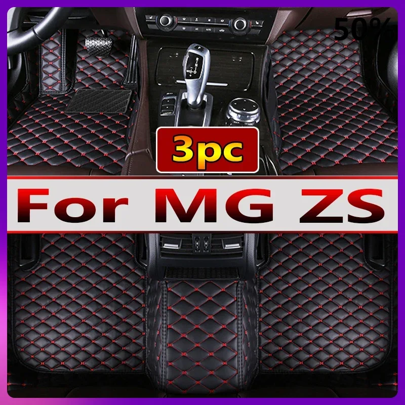 Non-hybrid Car Mats For MG ZS ZX ZST Astor ZS11 Crossover 2018~2022 Waterproof Floor Mats Push Button handbrake Car Accessories