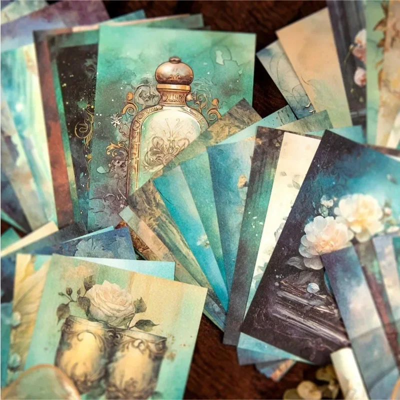 100Sheets Material paper Lilith DIY Collection Retro Handbook Notebooks Writing Base Decoration Scrapbook Cut 175*112MM