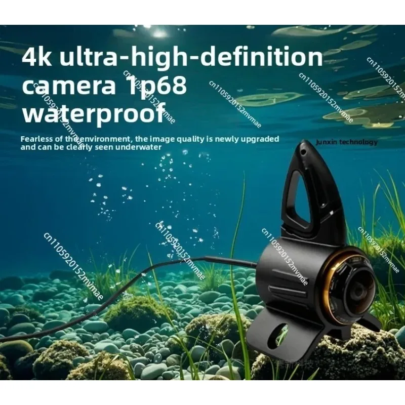 5 Inch 4K Ultra HD Underwater Inspection Camera DVR Recording IR Night Vision IP68 Waterproof Underwater Survey Equipment