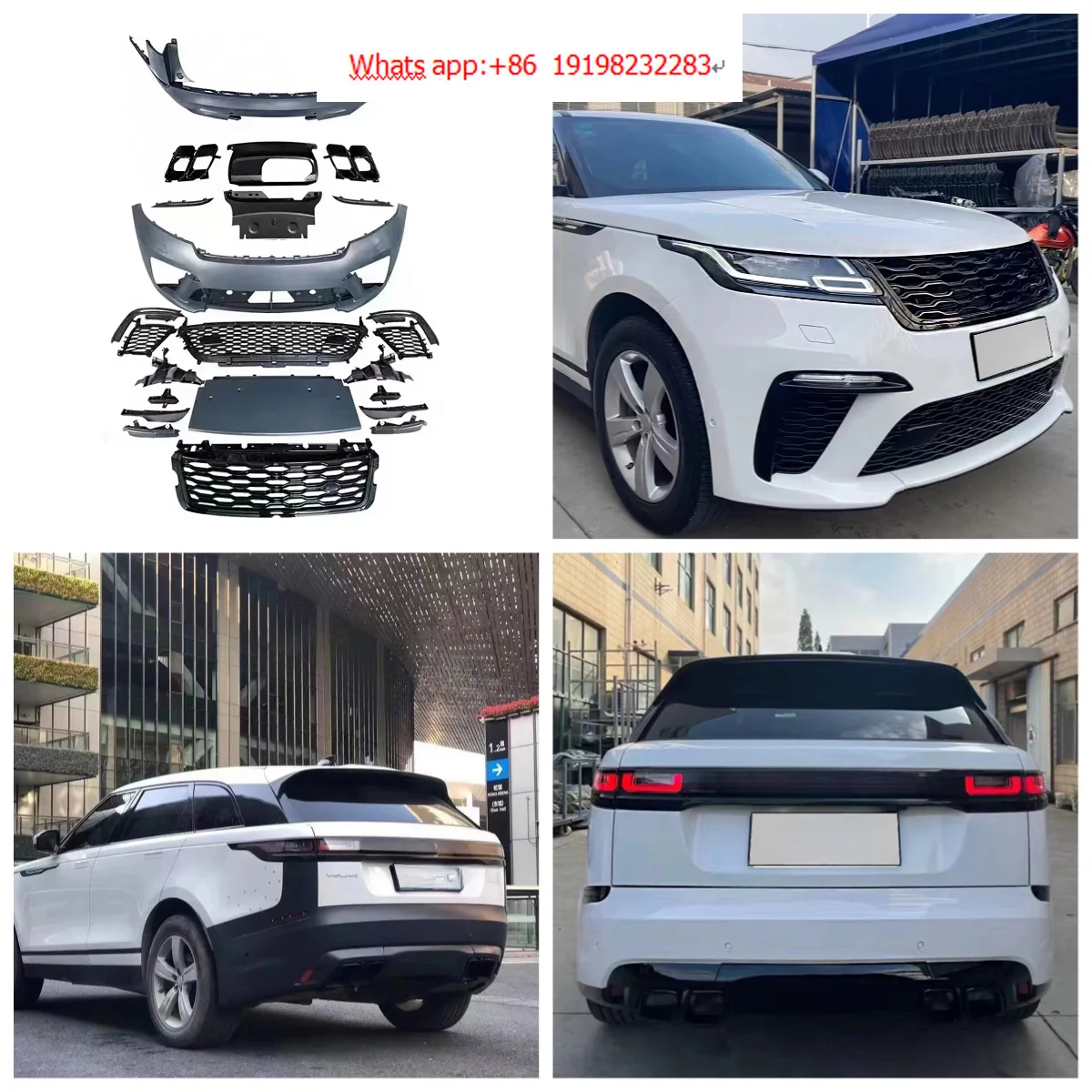 

Applicable for Velar 2017-2023 Change to SVA Bumpers Body Kit Include Grill.