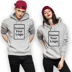 Your OWN Design Fleece Hoodies DIY Brand Logo or Picture Custom Men Pullover DIY Female Sweatshirt Unisex Men Women Clothes