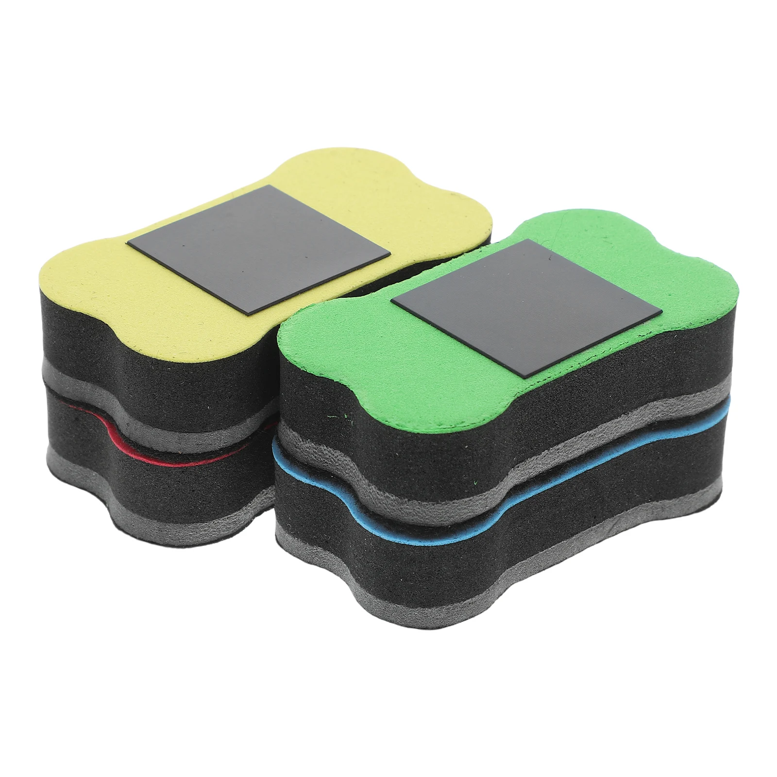 4 Pcs 마그네틱 화이트 보드 지우개 경량 뼈 모양의 학교 사무 용품 클리너 오래 지속되는 쉬운 청소