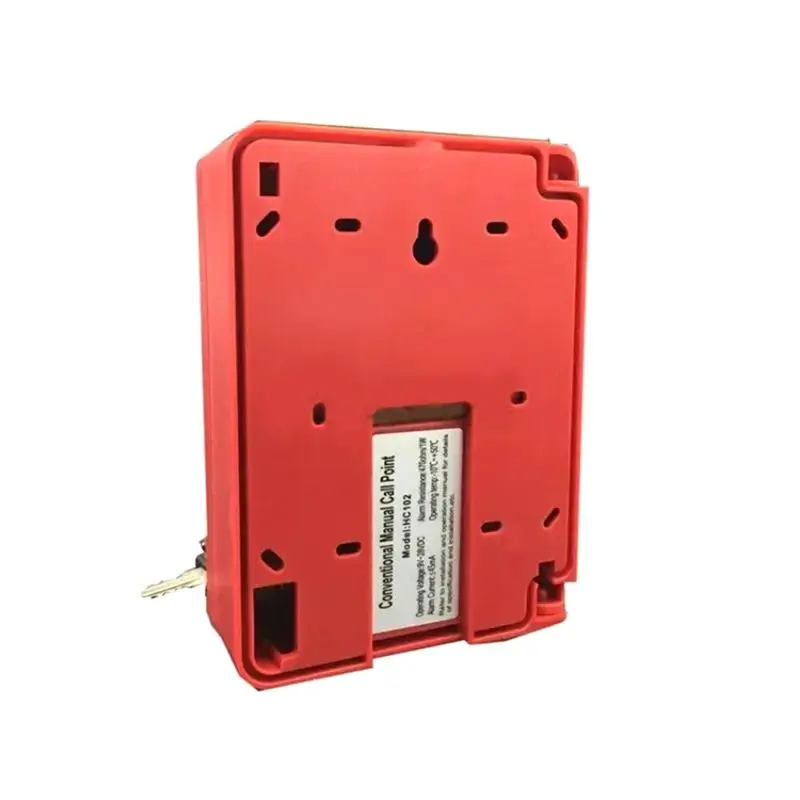 SB116 Fire Manual Alarm Button DC24V Conventional Manual Call Point With 2 Keys-Y41A