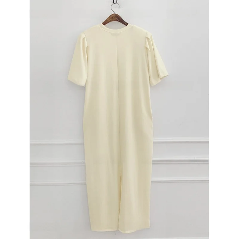 Faionable falda larga cómoda Dr Dongda Gate Original Bubble ort Sve para mujer primavera 2023 algodón 00% vestido de moda