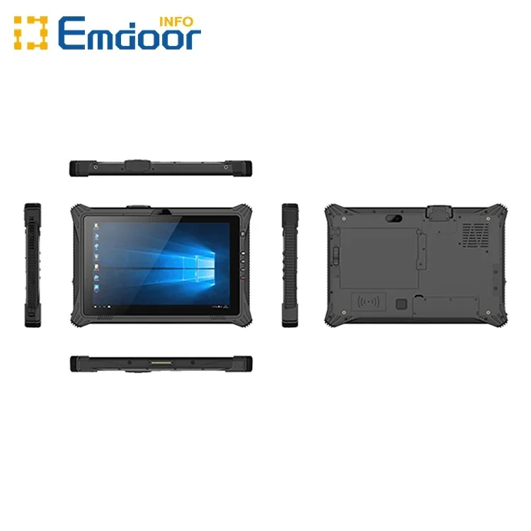 2025ODM/OEM Rugged 10-Inch Waterproof Tablet PC Windows 11 Pro IP65 4G WiFi Touch Screen Fingerprint RJ45 NFC RS232 MIL-STD-810H