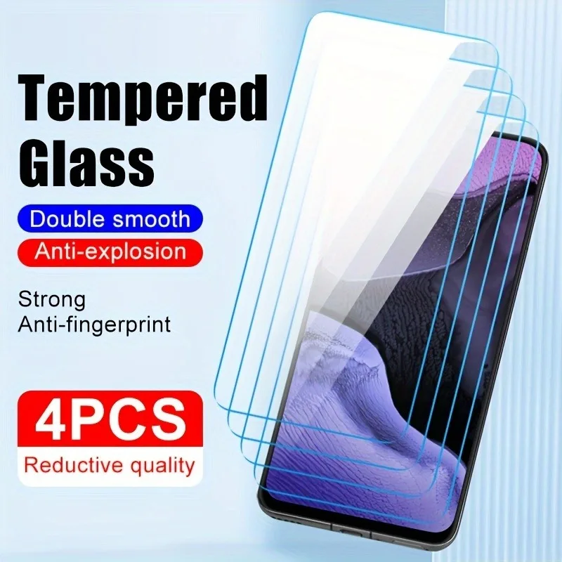 4Pcs HD Tempered Glass Screen Protectors For Motorola For Moto G 2024 For Moto G Stylus 5G 2022 G Power 2021 Play 2023 Glass