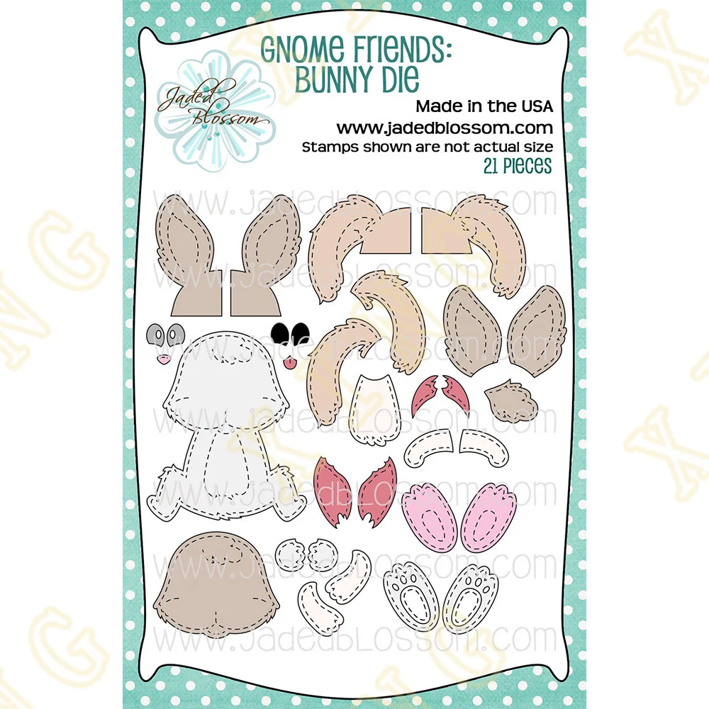 Gnome Friends: Bunny Easter Metal Craft Cutting Dies DIY Scrapbook Paper Diary Decoration Card Handmade Embossing New Product