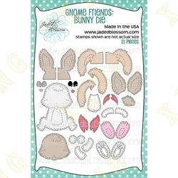 Gnome Friends: Bunny Easter Metal Craft Cutting Dies DIY Scrapbook Paper Diary Decoration Card Handmade Embossing New Product
