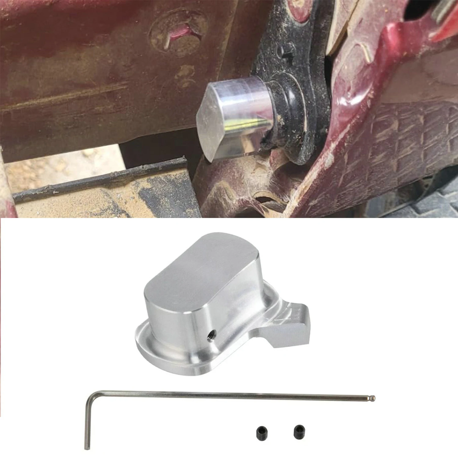1Set Aluminum Tailgate Hinge Bushing Upgraded Kit For Nissan Titan Pickup 2005-2024 Automobiles Parts Door Hinge Conversion Kits