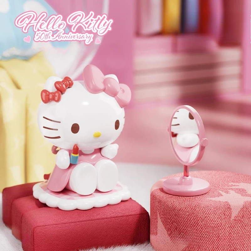 Sanrio Hello Kitty Life Series Scenes Actions Decorations Kawaii Cartoon Characters Desktop Accessories Girls' Birthday Gifts