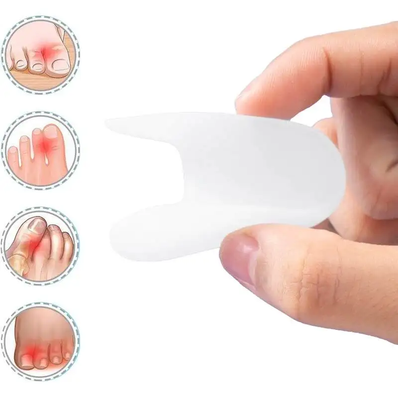 1/2/10Pair Gel Toe Separators for Bunions Toe Straightener for Aligning and Correcting Toes Prevent Blisters Calluses and Corns