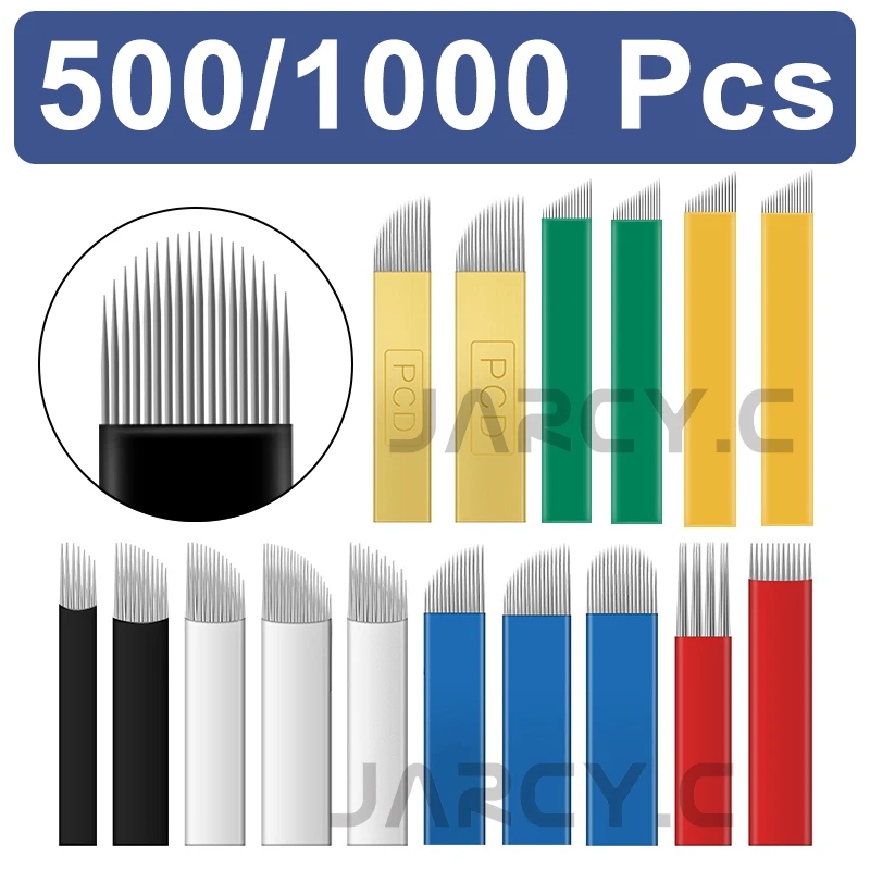 

500/1000pcs Wholesale Prices Supply Laminas Nano Tebori Microblading Needles Permanent Makeup Eyebrow Lip Manual Tattoo Needles