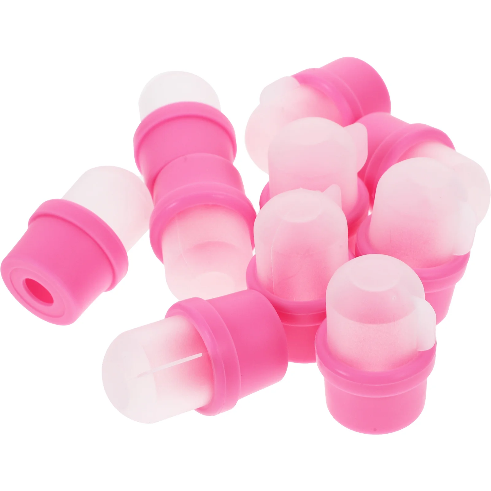 20Pcs Gel Polish Remover Tool Silicone Nail Soak Off Caps Reusable for Acrylic Fake Nails Manicure Care Nail Art Soak Off Cap