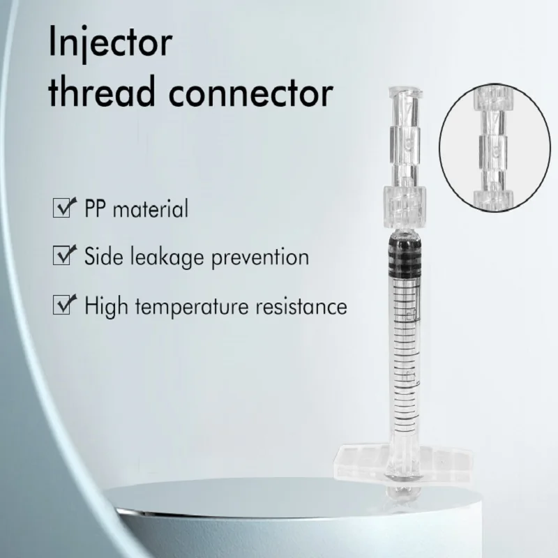 10-100PCS Leak Proof Luer Thread Connector Disposable Sterile Female to Female Coupler Drug Guide Device Syringe Connector