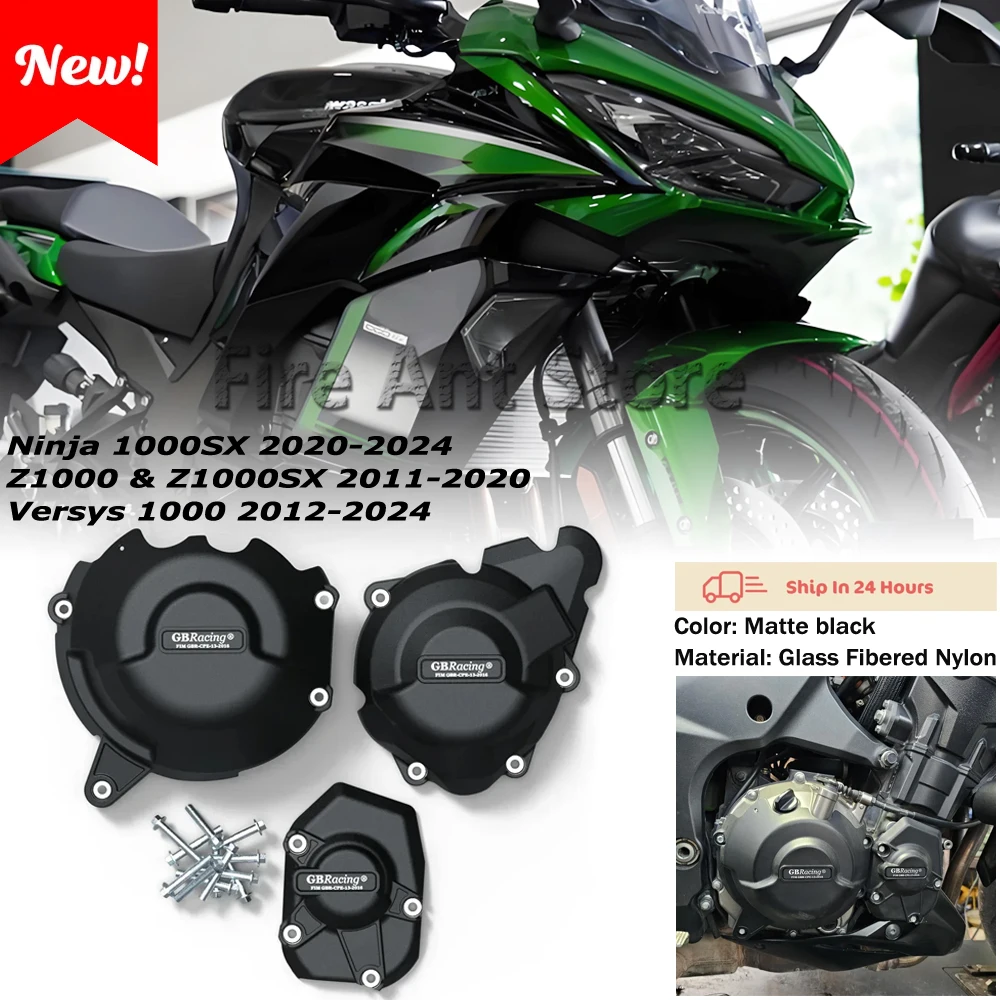 

GBRacing Engine Protective Cover Guard Protector Fall Protection Cover for Kawasaki Z1000 Z1000SX 2011-2024 Motorcycle