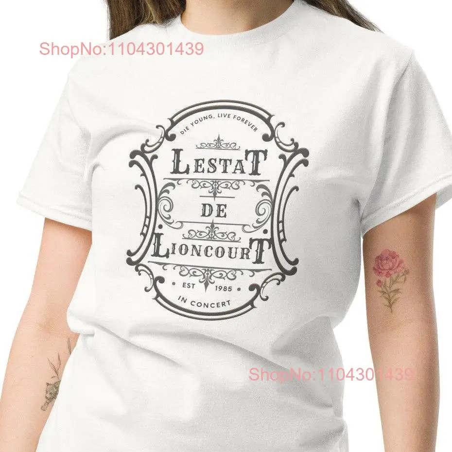 Lestat de Lioncourt in Concert classic tee The Vampire Interview with long or short sleeves