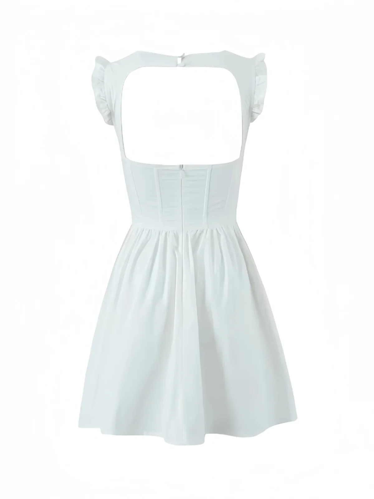 

Guizio Lace Trim Splice Slim Fit Vest Fibone Dr Women Sexy Big Ba Exposure ort Skirt Square Collar A-Line Skirt