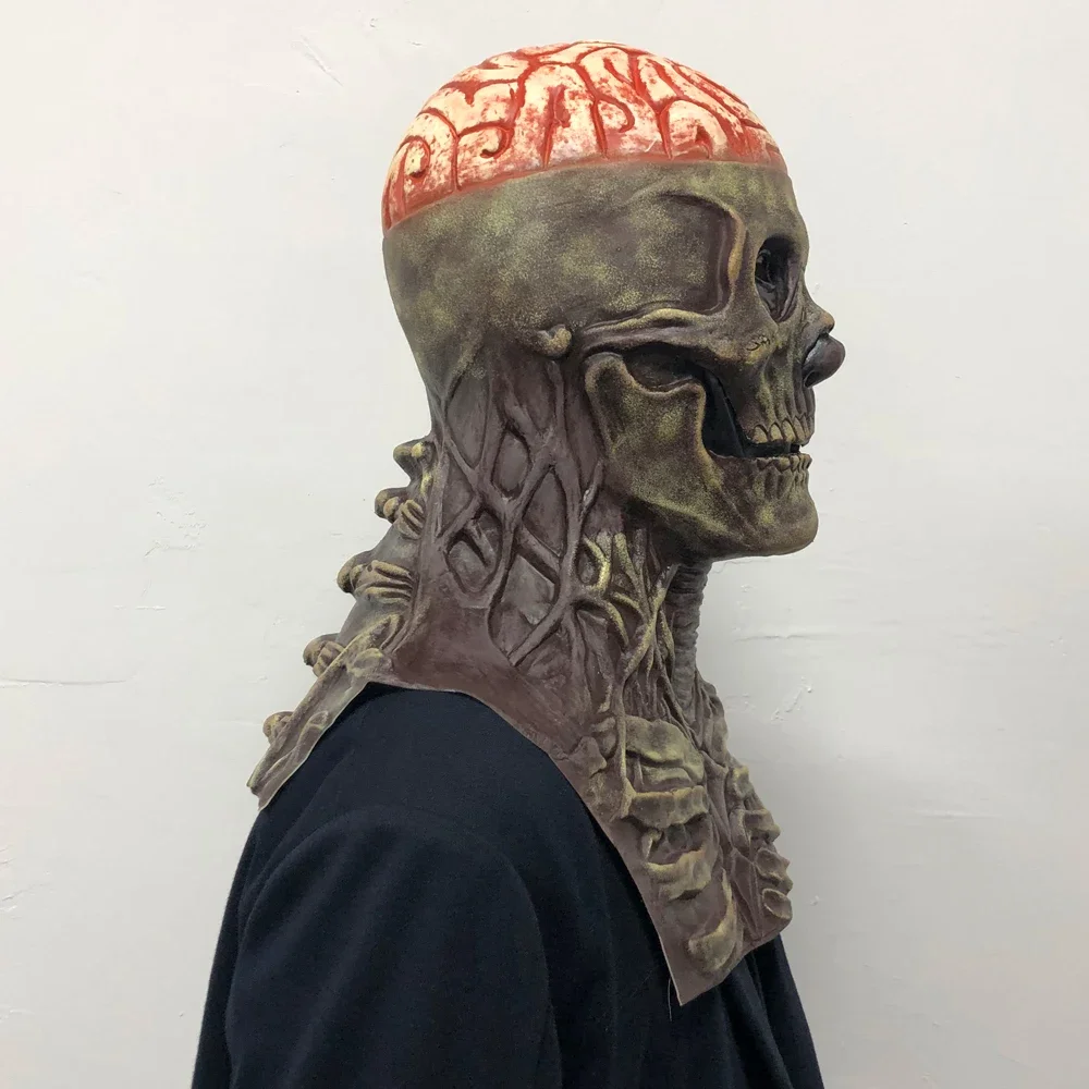 Casque de Cosplay und Latex mit Modulen der Cerveaux-Bienststoffe, zas mobil, Kraan-Zanglanté, Halloween, Karneval,