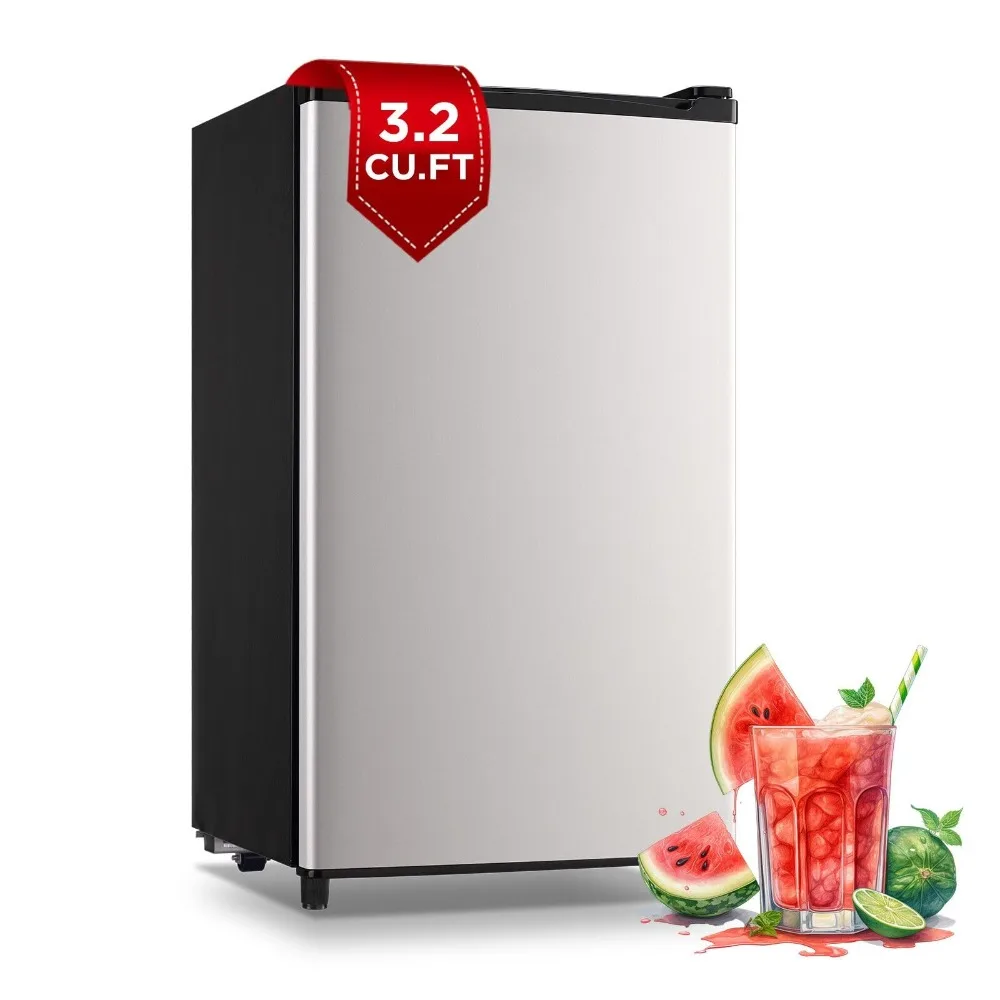 Mini Fridge, Compact Refrigerator with Temp Adjustable Control, Energy-efficient, for Home Kitchen Apartment Dorm Office