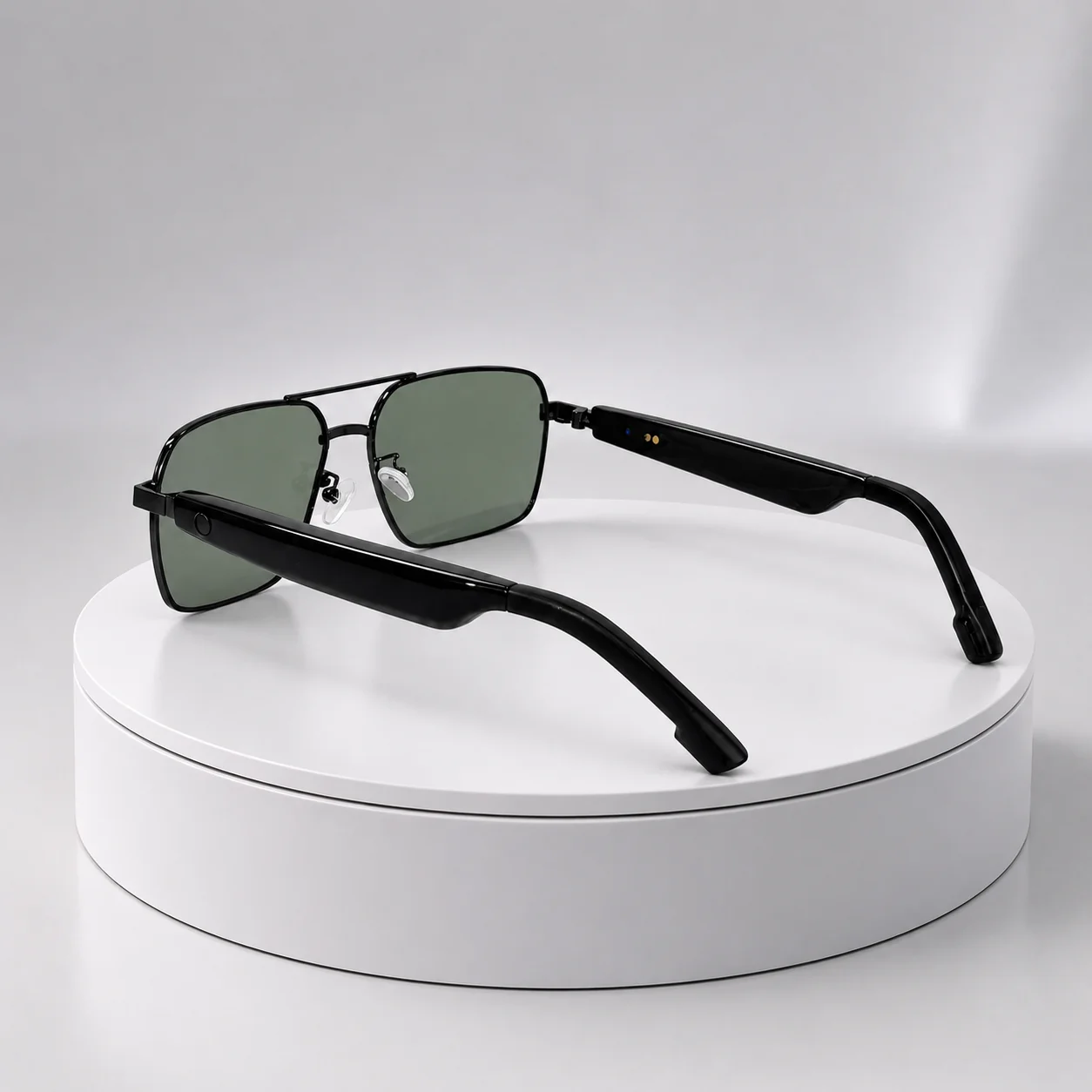 AI Smart Glasses Voice Assistant Bluetooth Music Voice Call Wearable Glasses Compatible With App For Driving Running Sports Trav