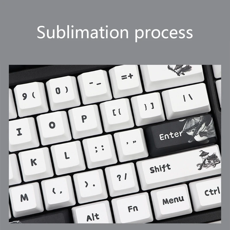 109 шт. колпачки для клавиш Kungfu Panda OEM колпачки для клавиш с красителем для механической клавиатуры MX