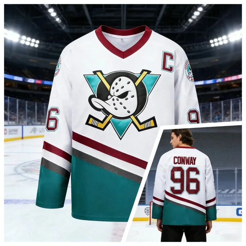 Duck Graphic 3D Print Ice Hockey Jersey Family Matching Sportswear Adult Children Unisex Long‑Sleeve Casual Fan Team Clothing