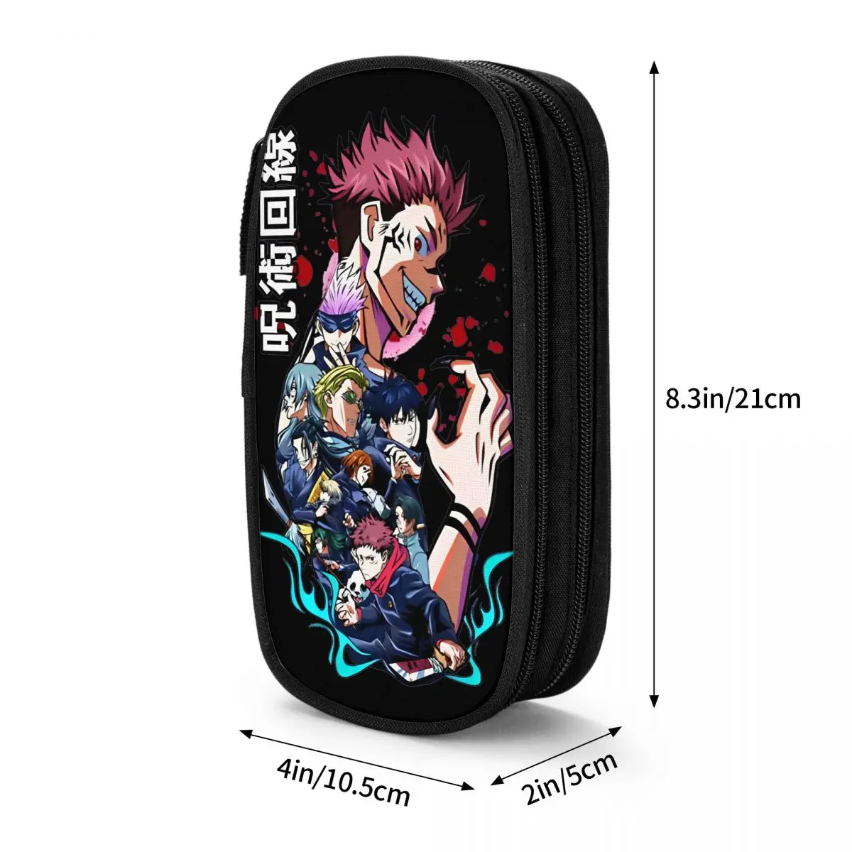 Ryomen Sukuna Anime Pencil Cases Jujutsu Kaisen Comic Pencilcases Pen Box Kids Big Capacity Bags School Supplies Gift Stationery