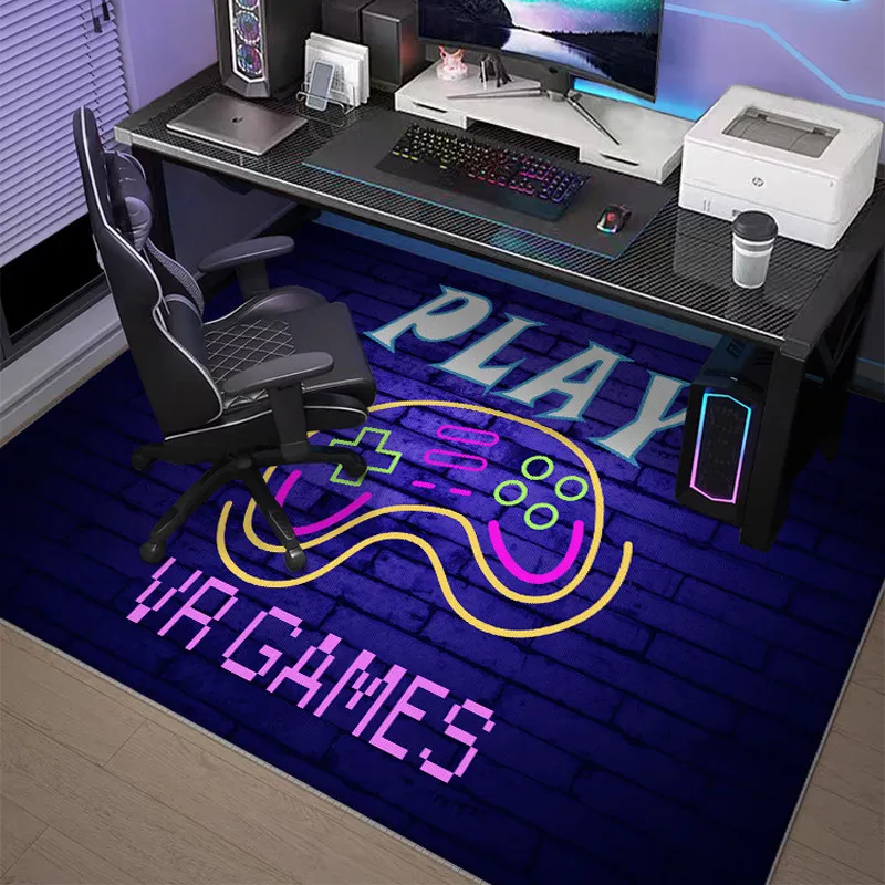 VIKAMA Non-slip Soundproof Computer Chair Mat Rug for Gaming Room Study Bedroom Home Decor