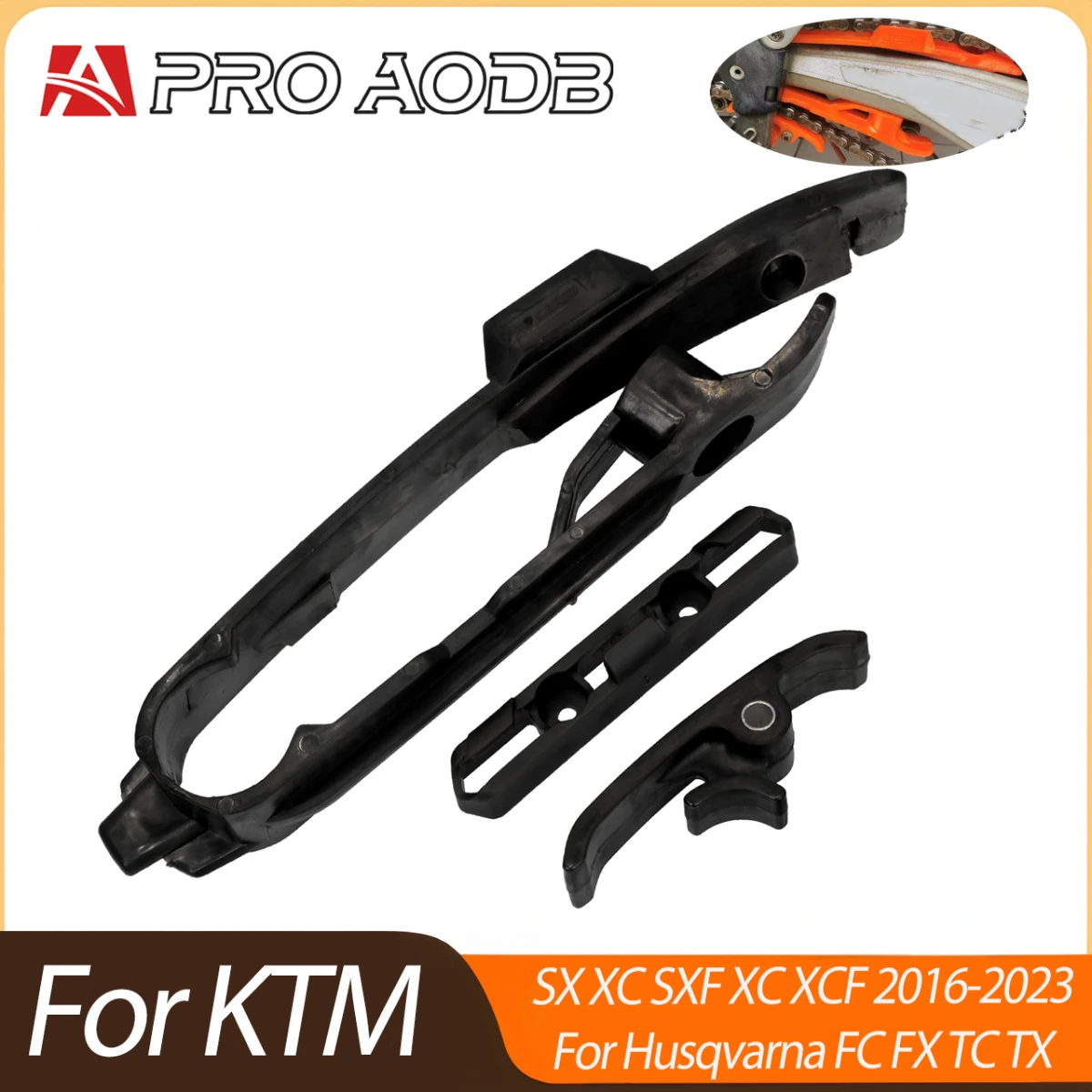 

For KTM SX XC XCF SXF SMR ENDURO SMC 125 150 250 300 350 450 690 Brake Hose Clamp Chain Slider Sliding Piece Guard Kit 2008-2020