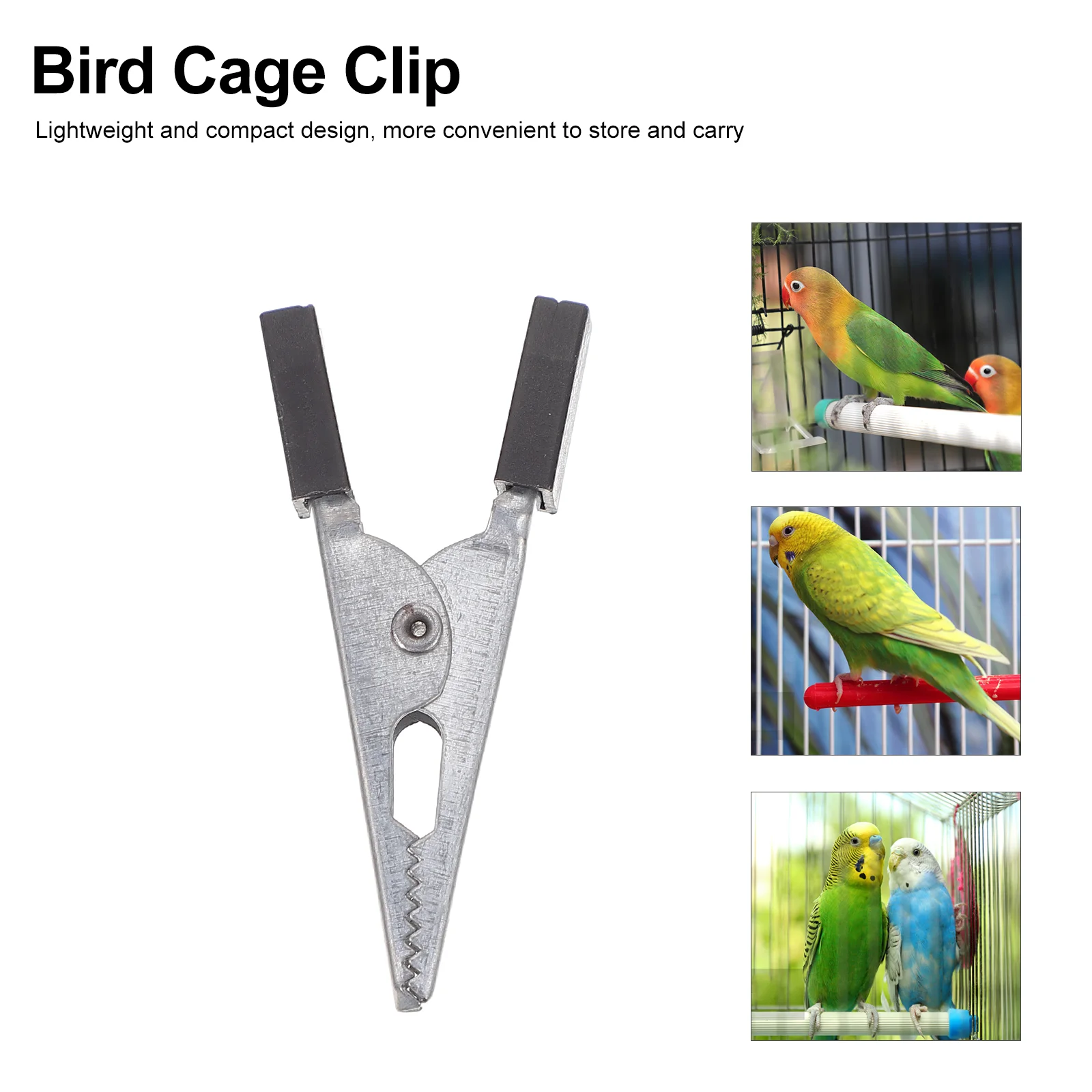 20 stuks Birdcage Lock Clamp Anti-Escape Clip voor Papegaai Deur Metalen Clips Huisdier Konijn Ijzer