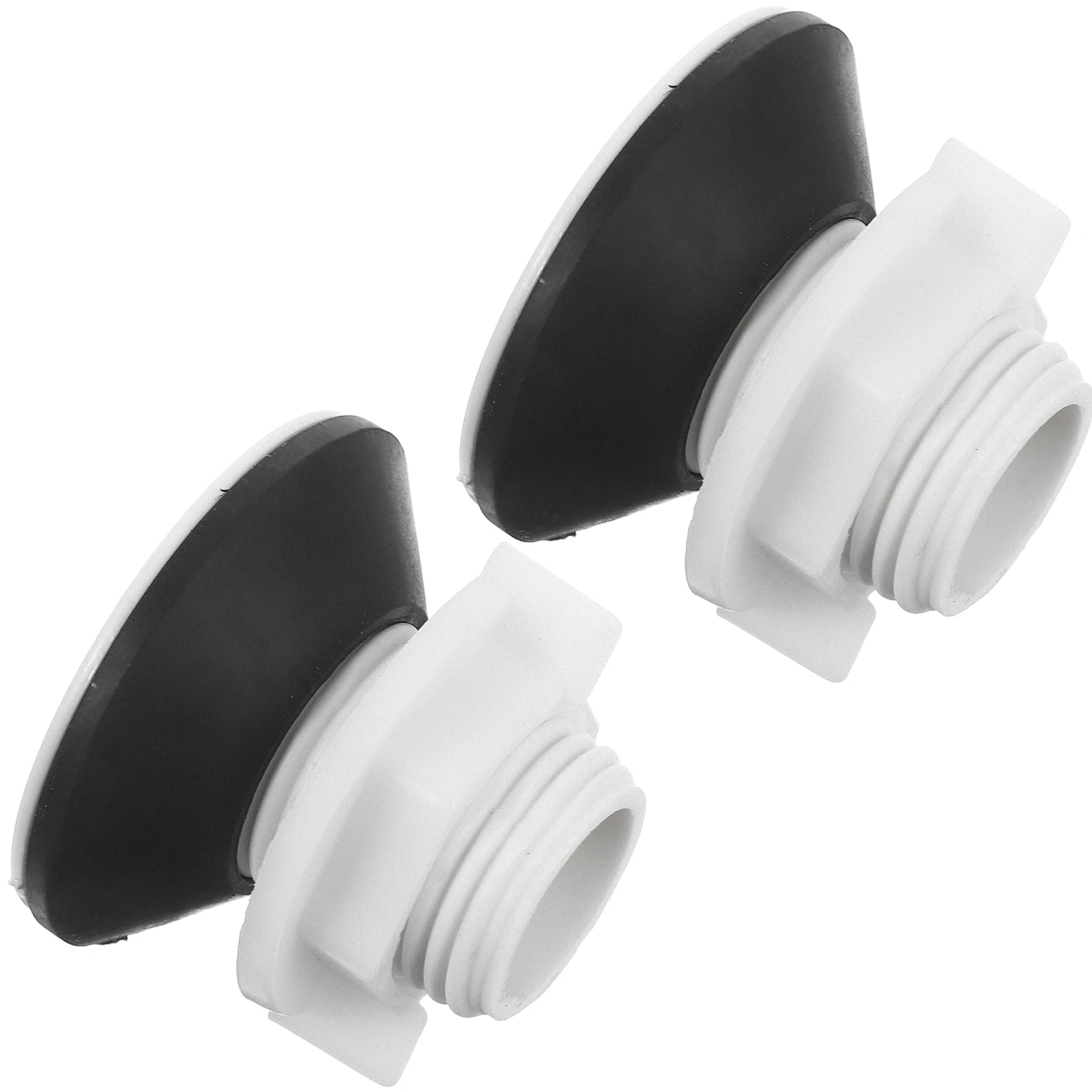

2Pcs Toilet Tank Plug Plastic Firm Texture Replacement for Bathroom Water Tower Fish Tank Pool Bucket Caps Accessories