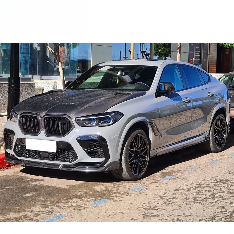 Auto Parts Carbon Fiber Front Bumper Chin Lip Extension Fit X5M F95 X6M F96 2020-2023 Exterior Modification Accessories