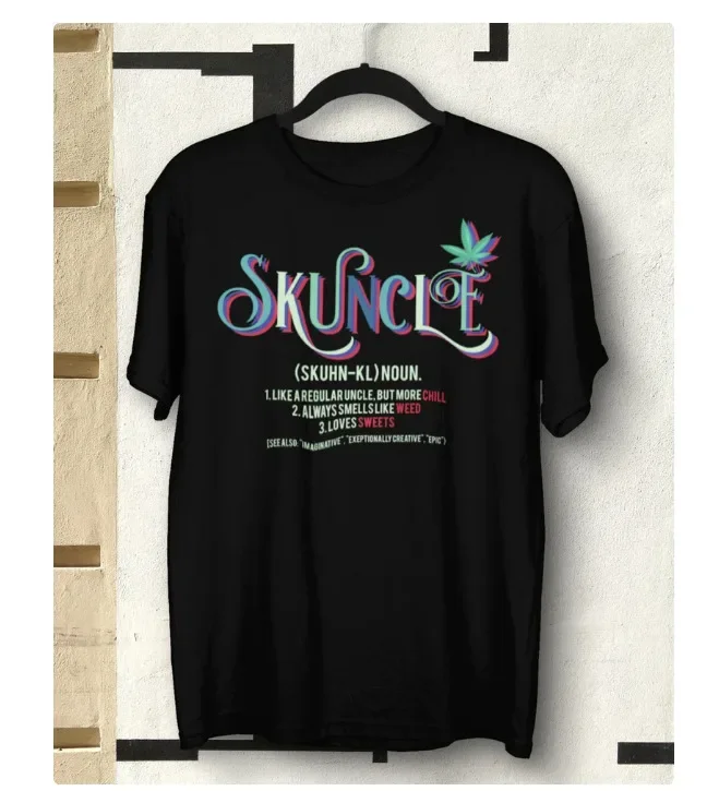 Camiseta Unisex Skuncle Like A Regular Uncle But More Chill