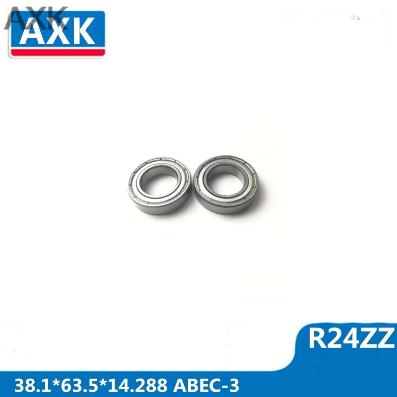 

AXK 1pcs R24zz Deep Groove Ball Bearing 38.1x63.5x14.288mm Inch Miniature Bearing Abec-3