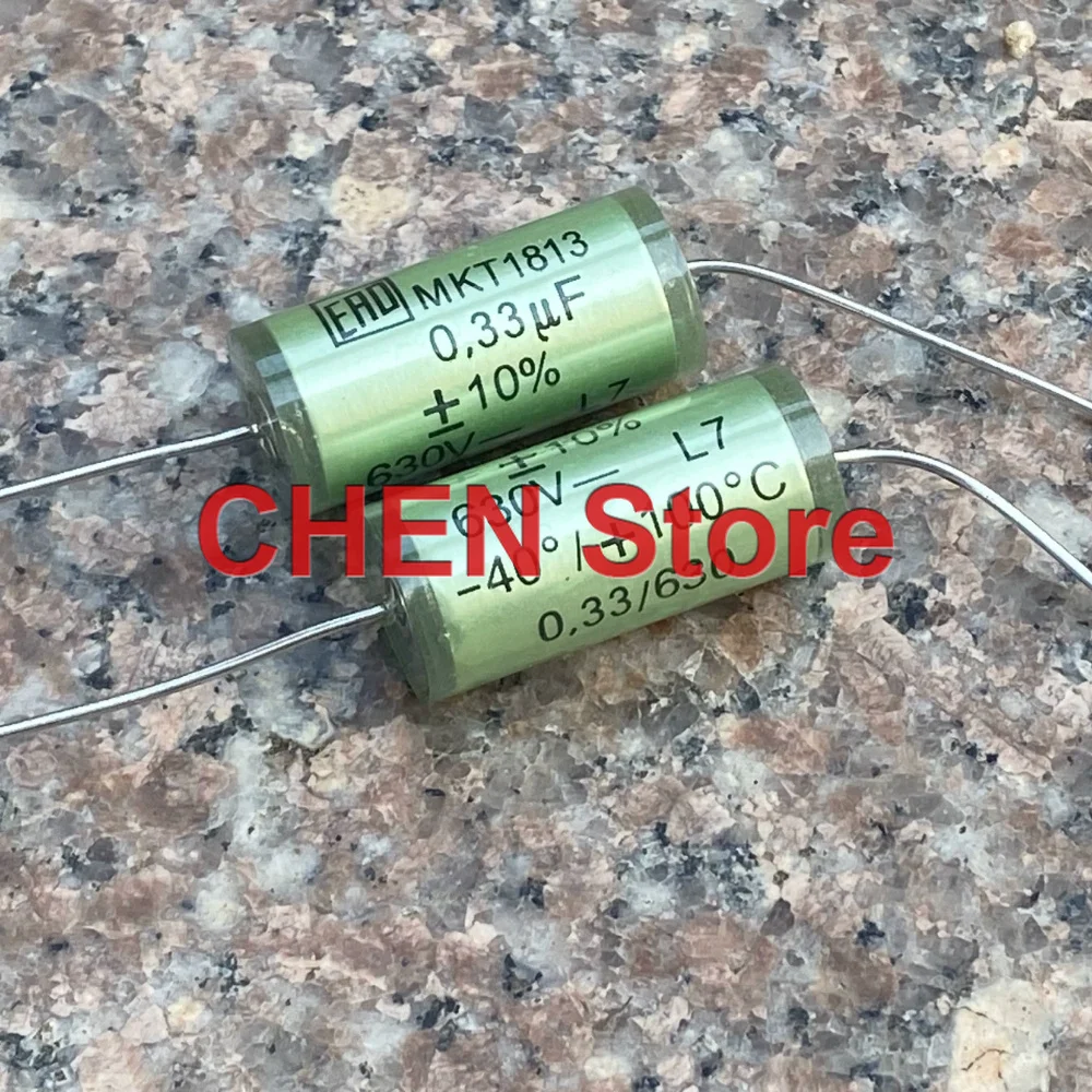 4PCS/10PCS Original VISHAY ERO MKT1813 0.33UF 630V 13X30MM Audio axial capacitor MKT 330NF free shipping