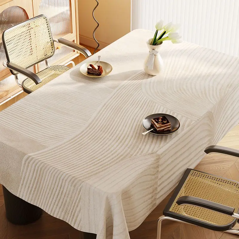 Soft Cloth Draping Tablecloth Waterproof Oilproof Washable Ambiance Dining Tablecloth Tablecloth Square Coffee Table Table Mats