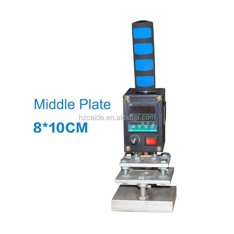 220V Single-Hand Hot Foil Stamping Machine 8*10cm Manual Heating Press Easy To Operate Flatbed Printer For Home Use