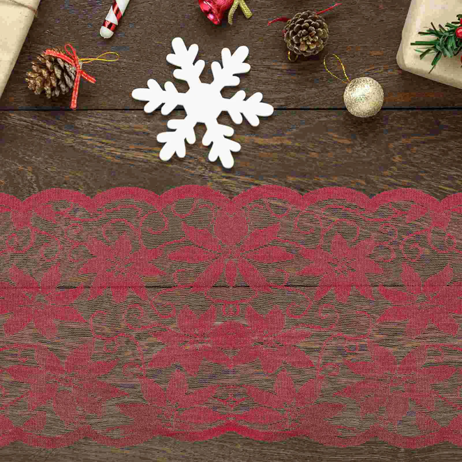 

Fall Runner for Table Advent Calendar Boxes Christmas Tablecloth Flag Red Tablecloths