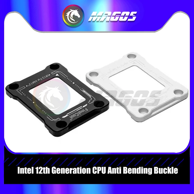 1700 CPU Anti-Bending Correction Frame, 1800 Anti-fall Aluminum Fixed Bracket, Cover Plate ,Silver/Black