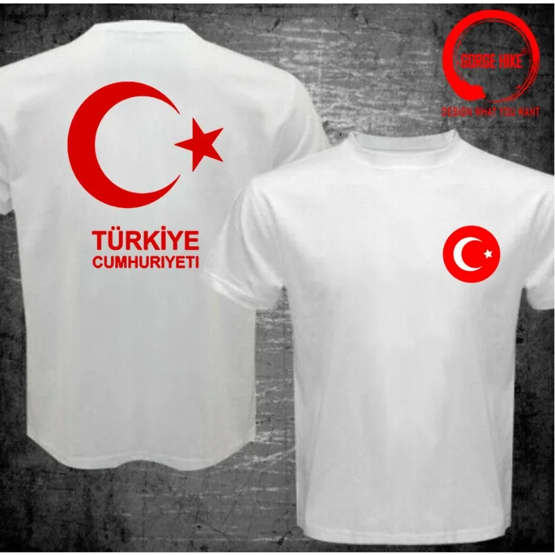 Turkey Flag T Shirt Men Turkish TUR T-shirt Nation Team 100%Cotton Fans Tops Streetwear Fitness Tshirt Turkish Turk Country Tees