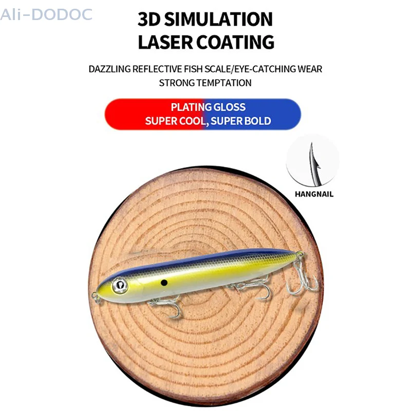 Appât Élflottant pour la pêche en surface, leurre pour attraper des poissons comme les carpes ou les chiens, matériel pour pêcher, 126mm, 26g