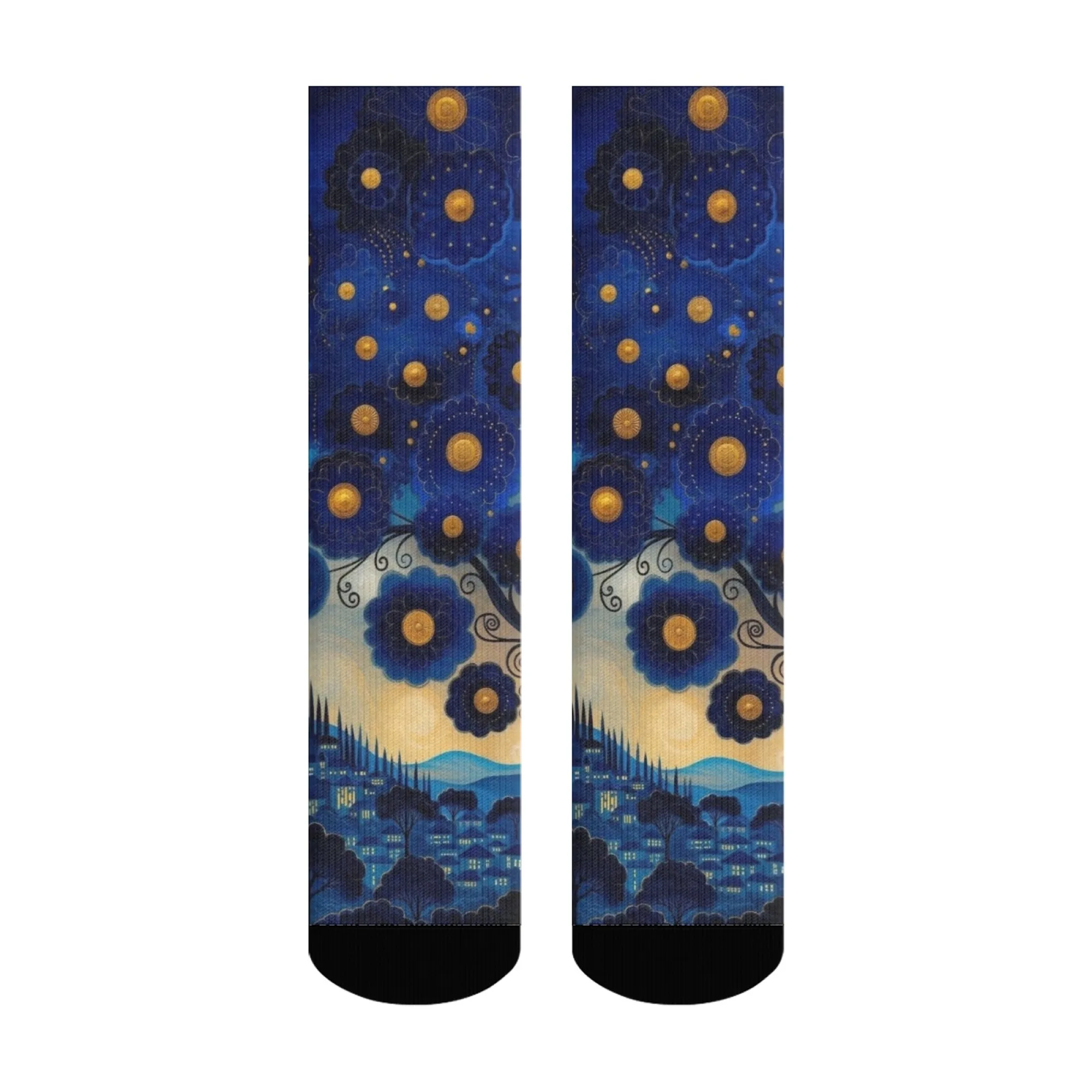 Fantasy Tree Illustration socks warm breathable non-slip women's socks novelty fun cute fashion socks casual party gifts