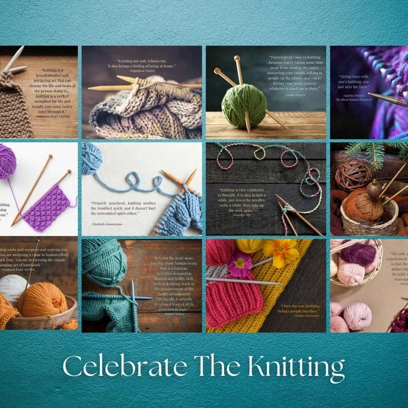 Selling Individuality Creative New Portable Funny Knitting Calendar 2025 Knitting Calendar