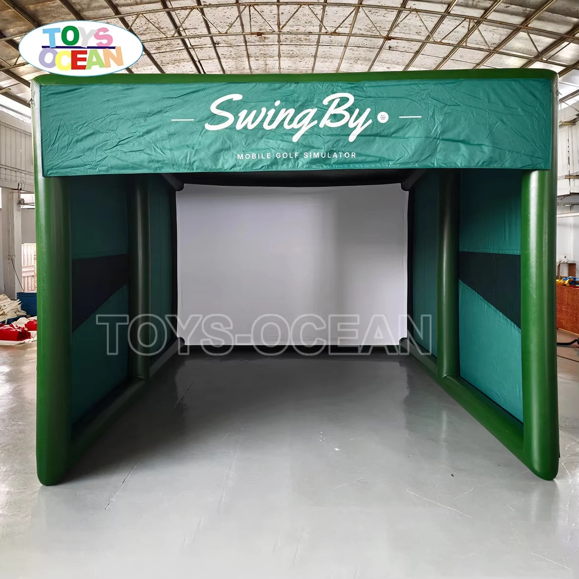 Club‑Preferred Inflatable Golf Simulator Shell Training Tent 2026 Trendy Thickened PVC Material Weather‑Resistant Golf Simulatio