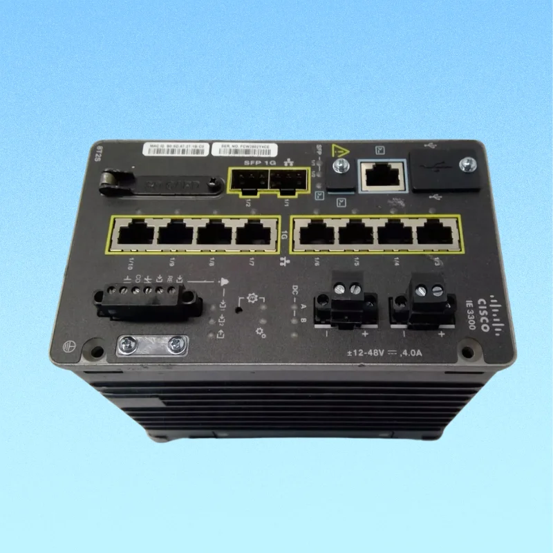 IE-3300-8T2X-E Brand New for Industrial Ethernet Switch 8 Ports 2 SFP Ports QoS 2 Layer Stackable 20 Gbps Switching Capacity
