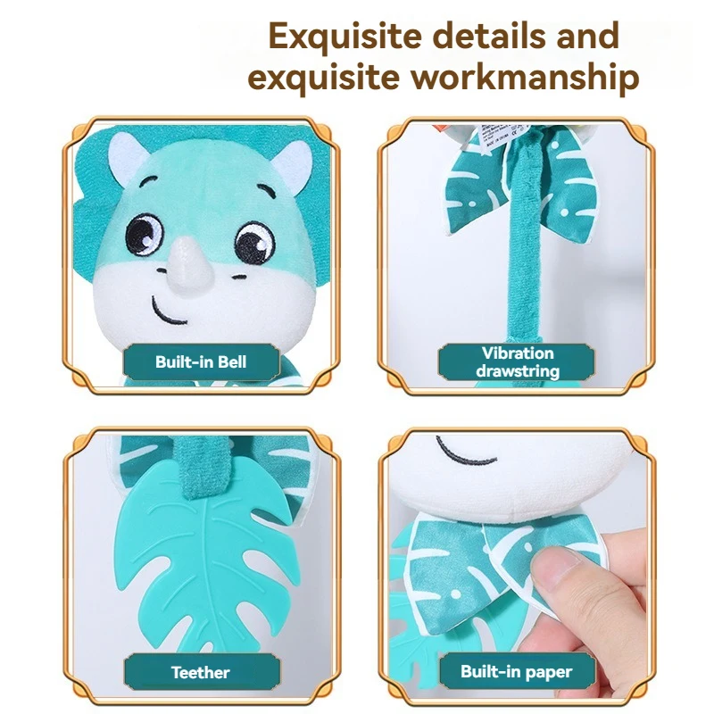 Giocattolo con campanello e sonaglio con vibrazione per bambini – Accessorio per culla e passeggino sospeso per lo sviluppo lenitivo e sensoriale del neonato