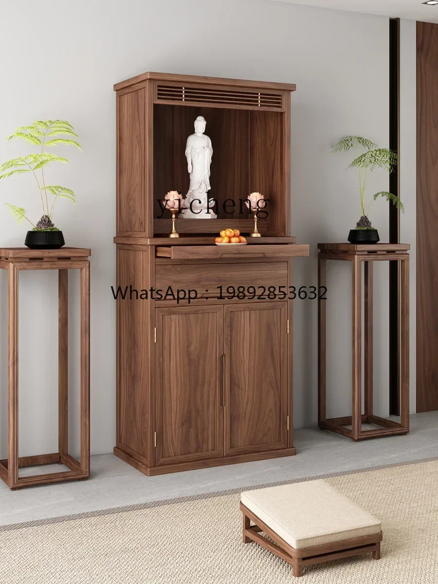 LYY   Buddha Shrine Altar Clothes Closet Shrine Buddha Shrine God of Wealth Bodhisattva Worship Table Buddha Statue Home Altar